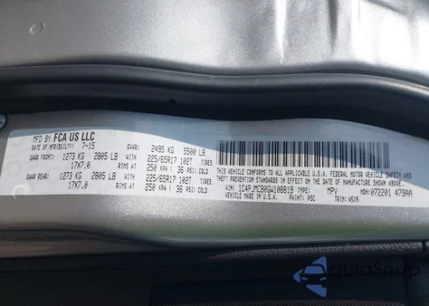 2016 Jeep Cherokee Latitude from USA, damaged, VIN 1C4PJMCB0GW108819